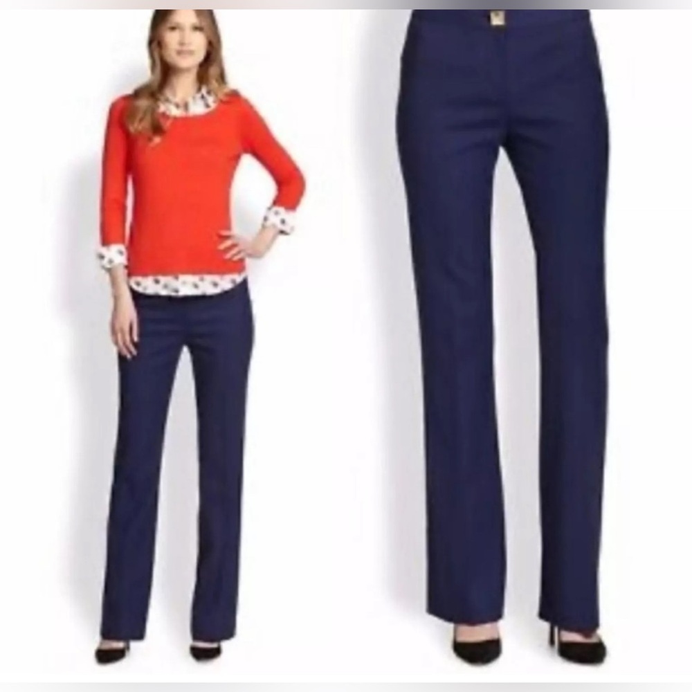 Kate‎ Spade New York Live Colorfully Women's Navy Blue Wool Pants. Size 6